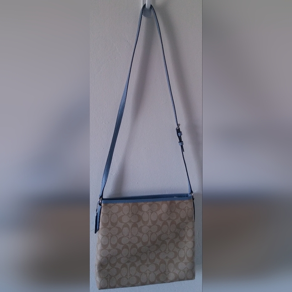 COACH FILE BAG IN SIGNATURE CANVAS HANDBANG - Picture 7 of 7